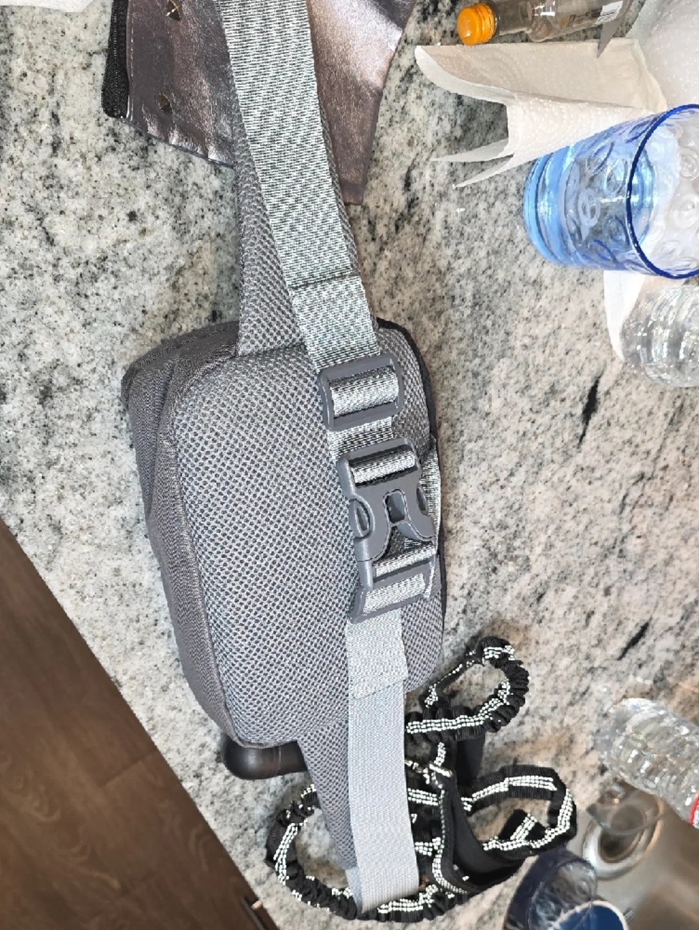Gray & Black Travel Pet Carrier Pouch NEVER USED!